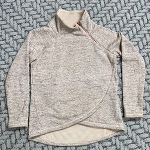 Athleta sweatshirt, Heathered pink and rose gold Medium